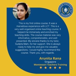Montessori Teacher Training Course