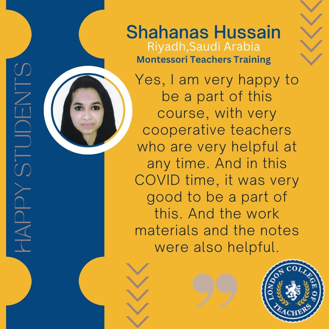 Montessori Teacher Training Course