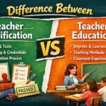 Difference Between Teacher Certification and Teacher Education